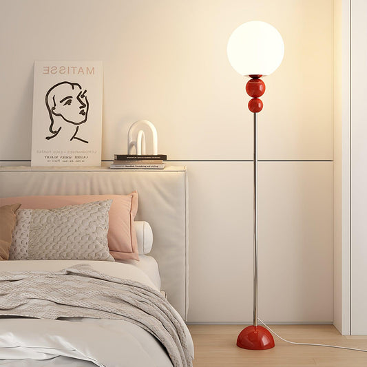 Modern Floor Lamp with Metal and Glass Design for Living Room Ambiance 6