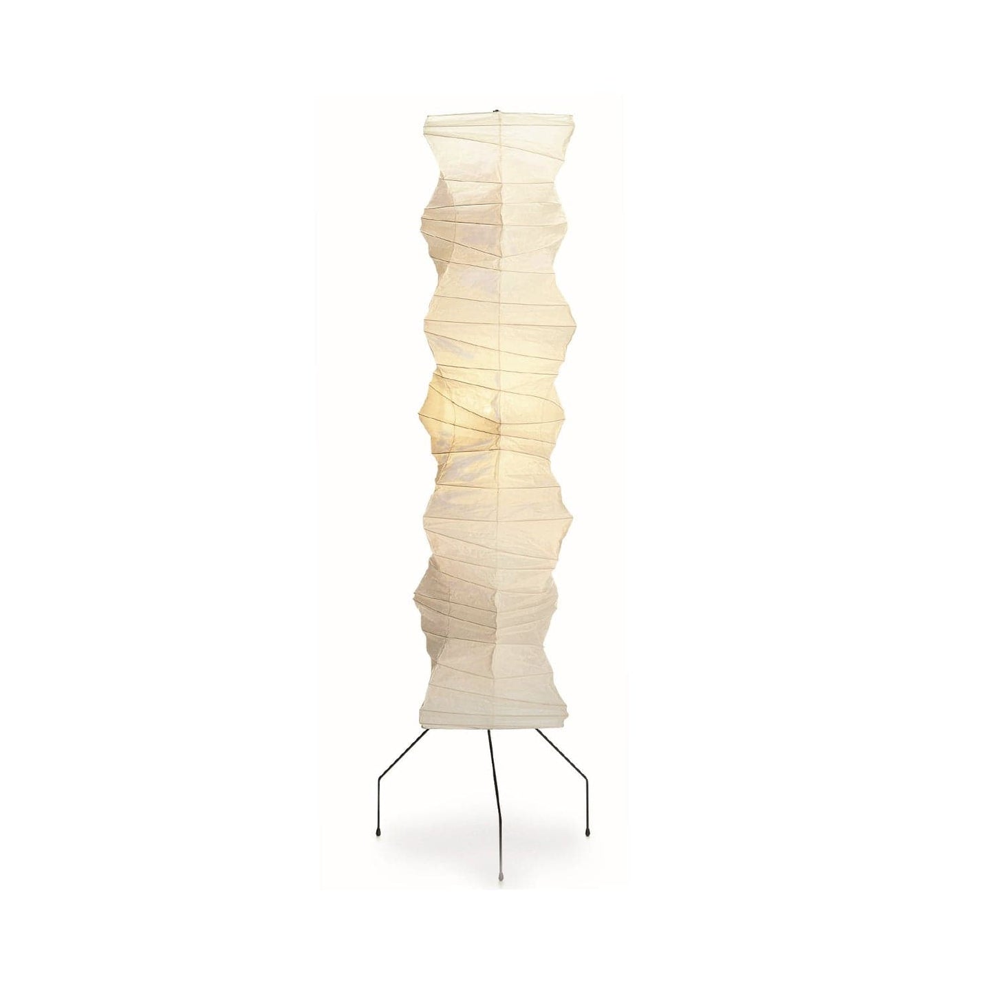 Modern Floor Lamp with Mulberry Paper Shade for Living Room and Indoor Use