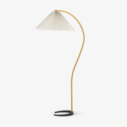 Modern Floor Lamp with Wooden and Metal Design
