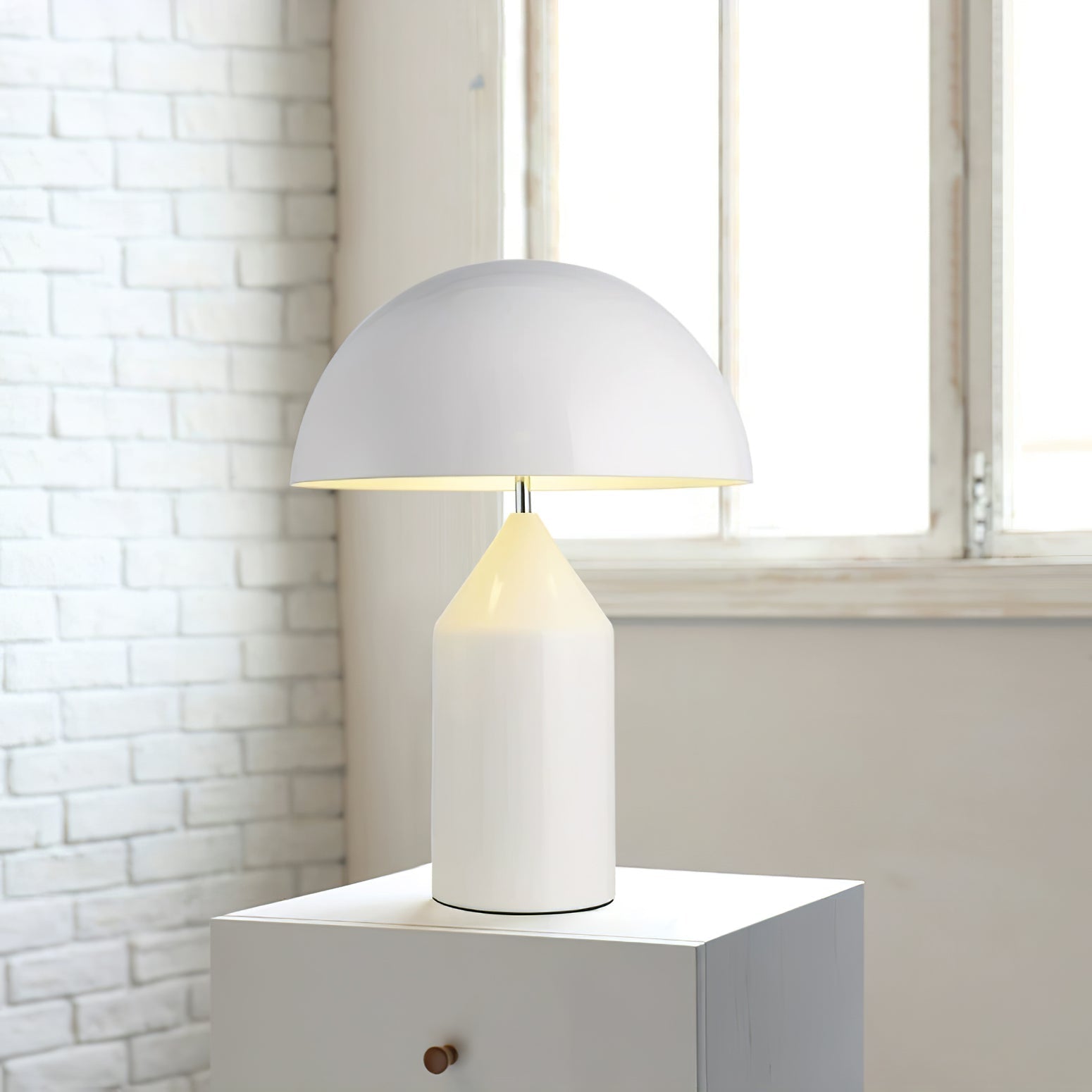 Modern Geometric Atollo Metal Table Lamp for Stylish Bedroom and Living Room Lighting 13