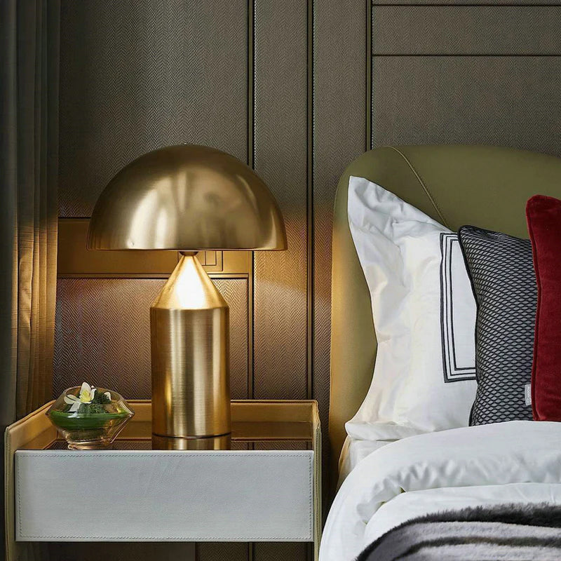 Modern Geometric Atollo Metal Table Lamp for Stylish Bedroom and Living Room Lighting 4