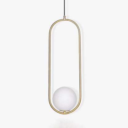 Modern Glass Pendant Lamp - Elegant Brass Ceiling Light Fixture for Stylish Interiors 9