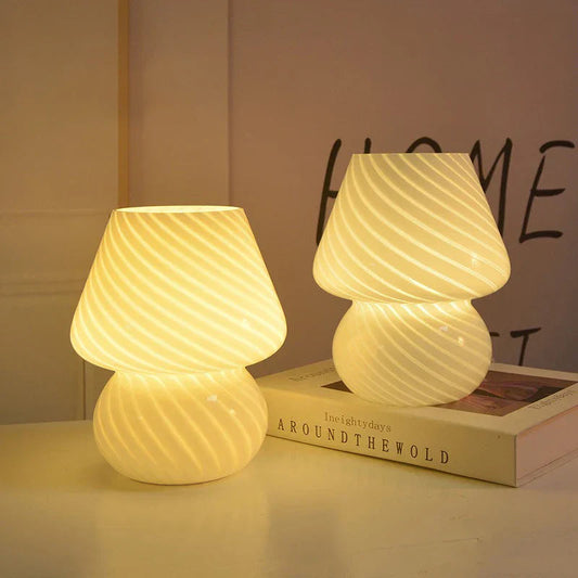 Modern Glass Table Lamp with Adjustable Arm for Desk or Bedside Use 1
