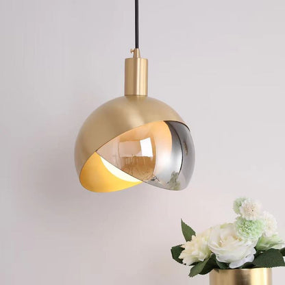 Modern Gold Glass Pendant Light - Adjustable Kitchen Pendant Lighting 1