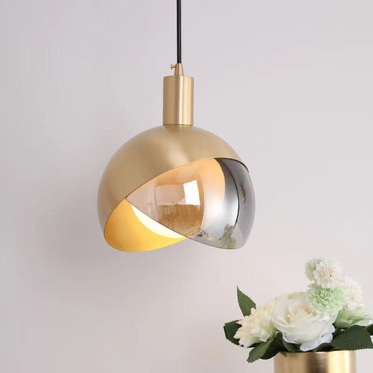 Modern Gold Glass Pendant Light - Adjustable Kitchen Pendant Lighting 1