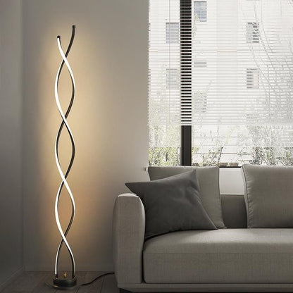 Modern Minimalist Eye Protection Floor Lamp in Gold and Black for Home Office Use 7