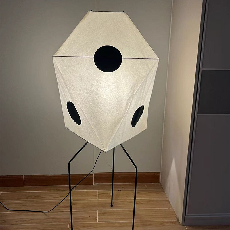 Modern Rice Paper Floor Lamp with Integrated LED for Living Room Decor 3