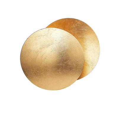 Modern Rotating LED Wall Sconce Light with Gold Discs for Home Decor 0