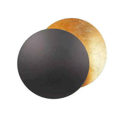 Modern Rotating LED Wall Sconce Light with Gold Discs for Home Decor 9