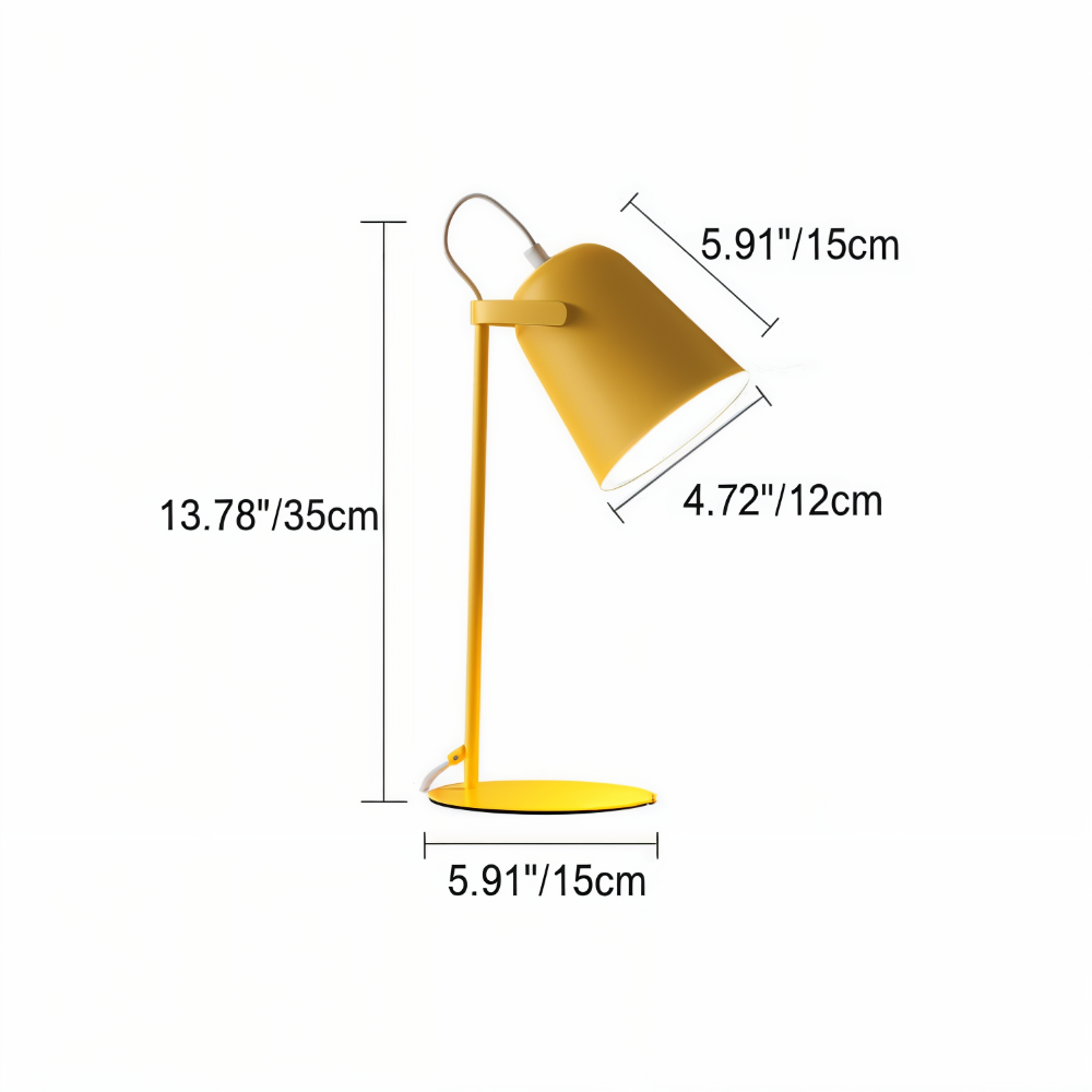 Modern Rotating Table Lamp with Adjustable Light for Reading and Studying 8