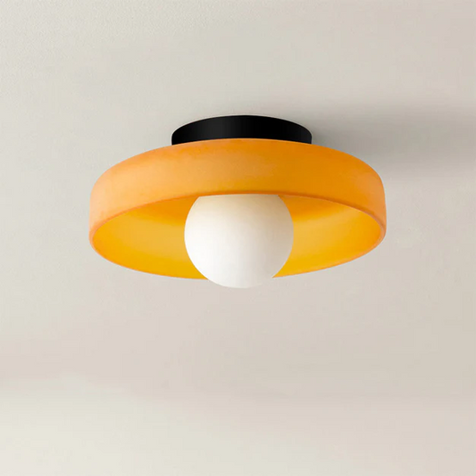 Modern Round Flush Mount Ceiling Light for Contemporary Kitchen and Dining Spaces 0