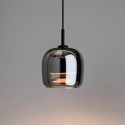 Modern Smoky Glass Pendant Lamp for Elegant Kitchen Island Pendant Lighting 0