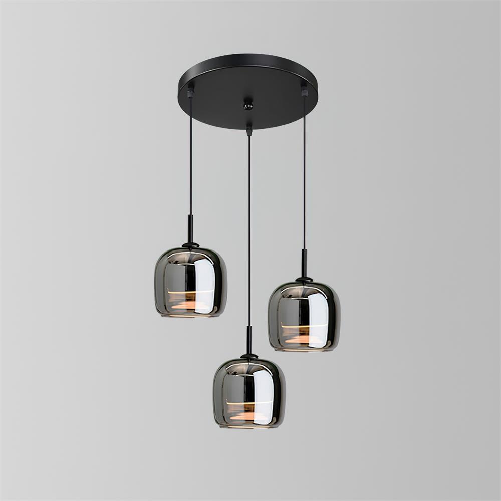 Modern Smoky Glass Pendant Lamp for Elegant Kitchen Island Pendant Lighting 10