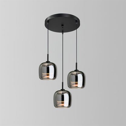Modern Smoky Glass Pendant Lamp for Elegant Kitchen Island Pendant Lighting 10