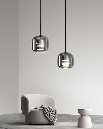 Modern Smoky Glass Pendant Lamp for Elegant Kitchen Island Pendant Lighting 3