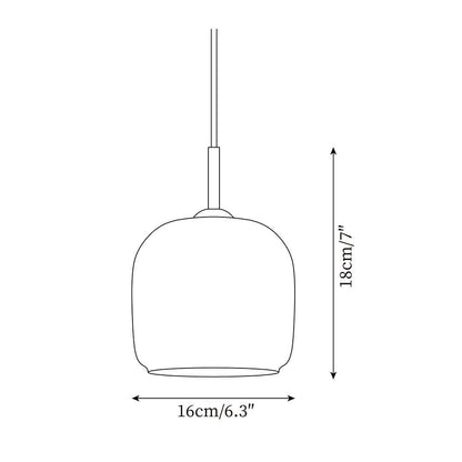 Modern Smoky Glass Pendant Lamp for Elegant Kitchen Island Pendant Lighting 5