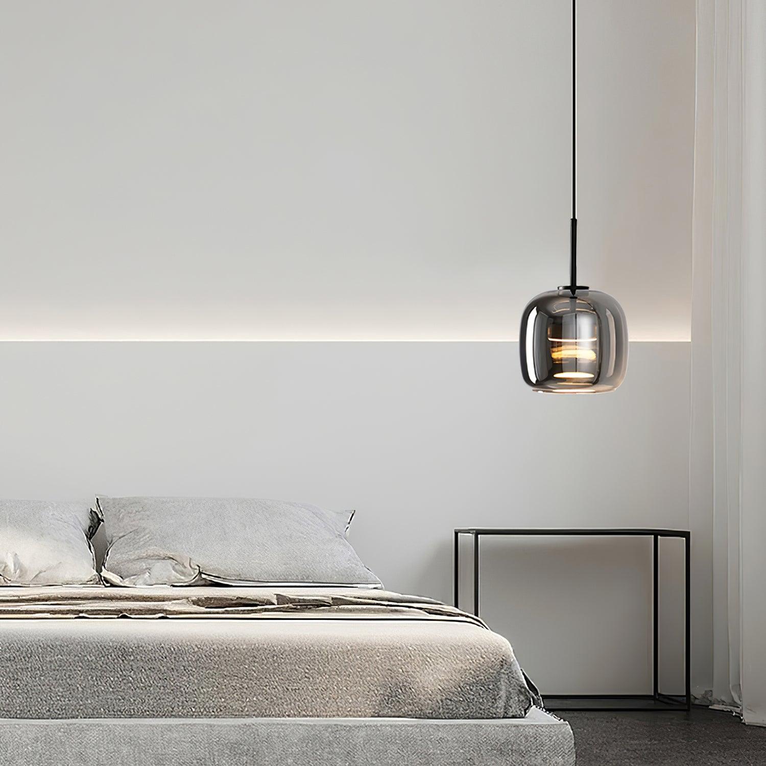 Modern Smoky Glass Pendant Lamp for Elegant Kitchen Island Pendant Lighting 8