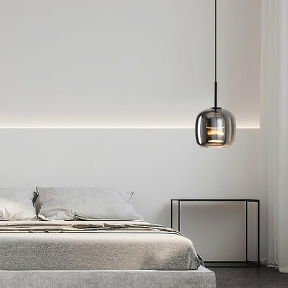 Modern Smoky Glass Pendant Lamp for Elegant Kitchen Island Pendant Lighting 8