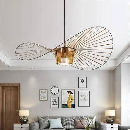 Modern Straw Hat Pendant Light - Stylish Kitchen Pendant Lighting Fixture 5
