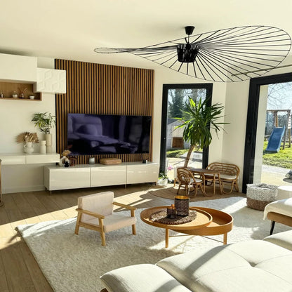 Modern Straw Hat Pendant Light - Stylish Kitchen Pendant Lighting Fixture 6