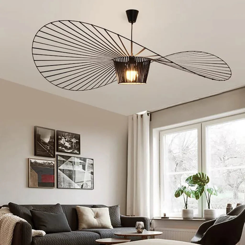 Modern Straw Hat Pendant Light - Stylish Kitchen Pendant Lighting Fixture 7