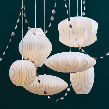 Nelson Bubble Pendant Lamp - Adjustable Height Kitchen Pendant Lighting Fixture 2