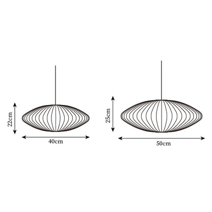 Nelson Bubble Pendant Lamp - Adjustable Height Kitchen Pendant Lighting Fixture 5