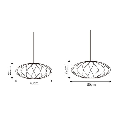 Nelson Bubble Pendant Lamp - Adjustable Height Kitchen Pendant Lighting Fixture 6