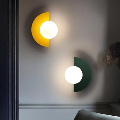 Nordic Semicircle Wall Sconce Light with 6 Color Options for Modern Home Lighting 4