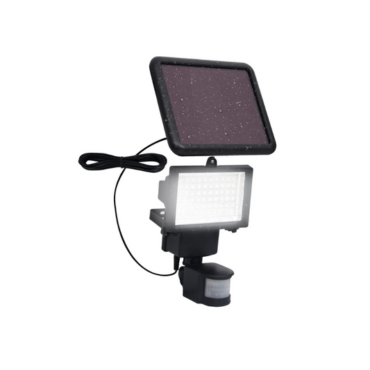 Solar Powered LED Spotlight with Motion Sensor for Outdoor Use