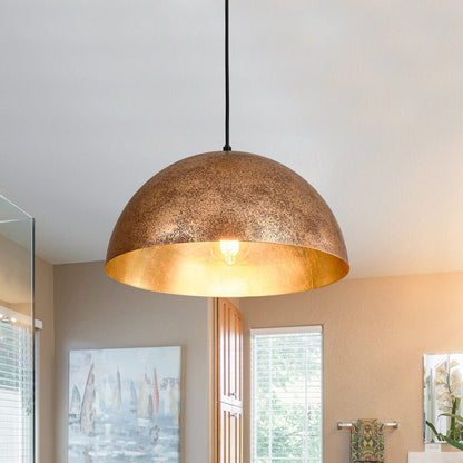Oversized Metal Dome Pendant Light - Adjustable Kitchen Pendant Lighting 14