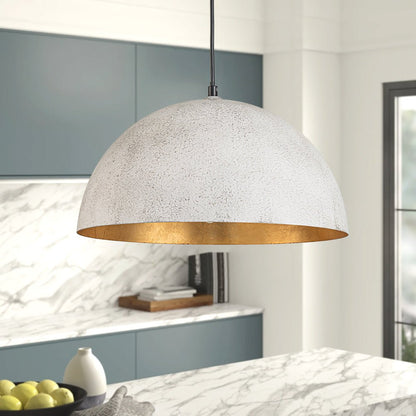 Oversized Metal Dome Pendant Light - Adjustable Kitchen Pendant Lighting 4