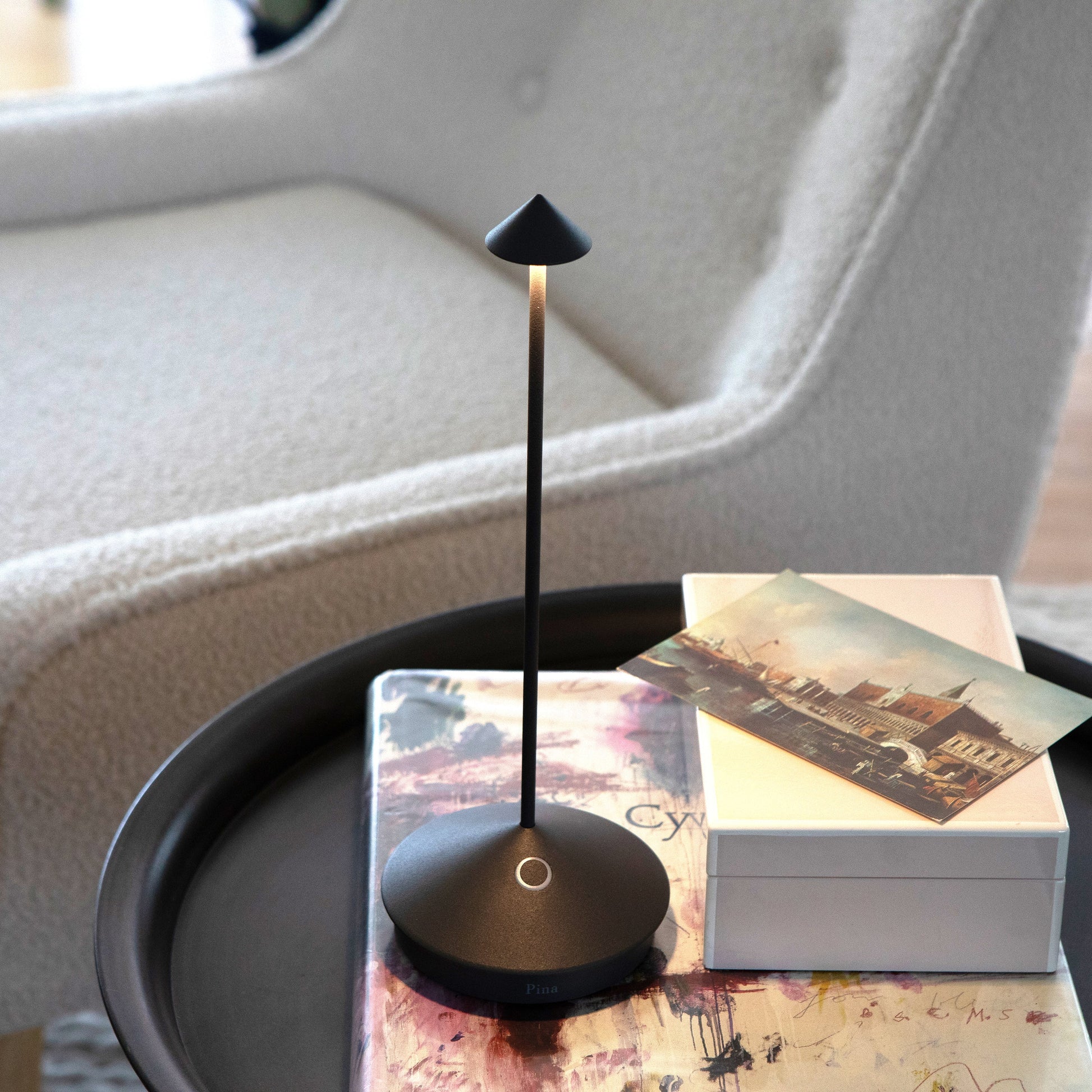 Portable Rechargeable Table Lamp - Touch-Dimmer, Battery Operated, Indoor/Outdoor Use 3