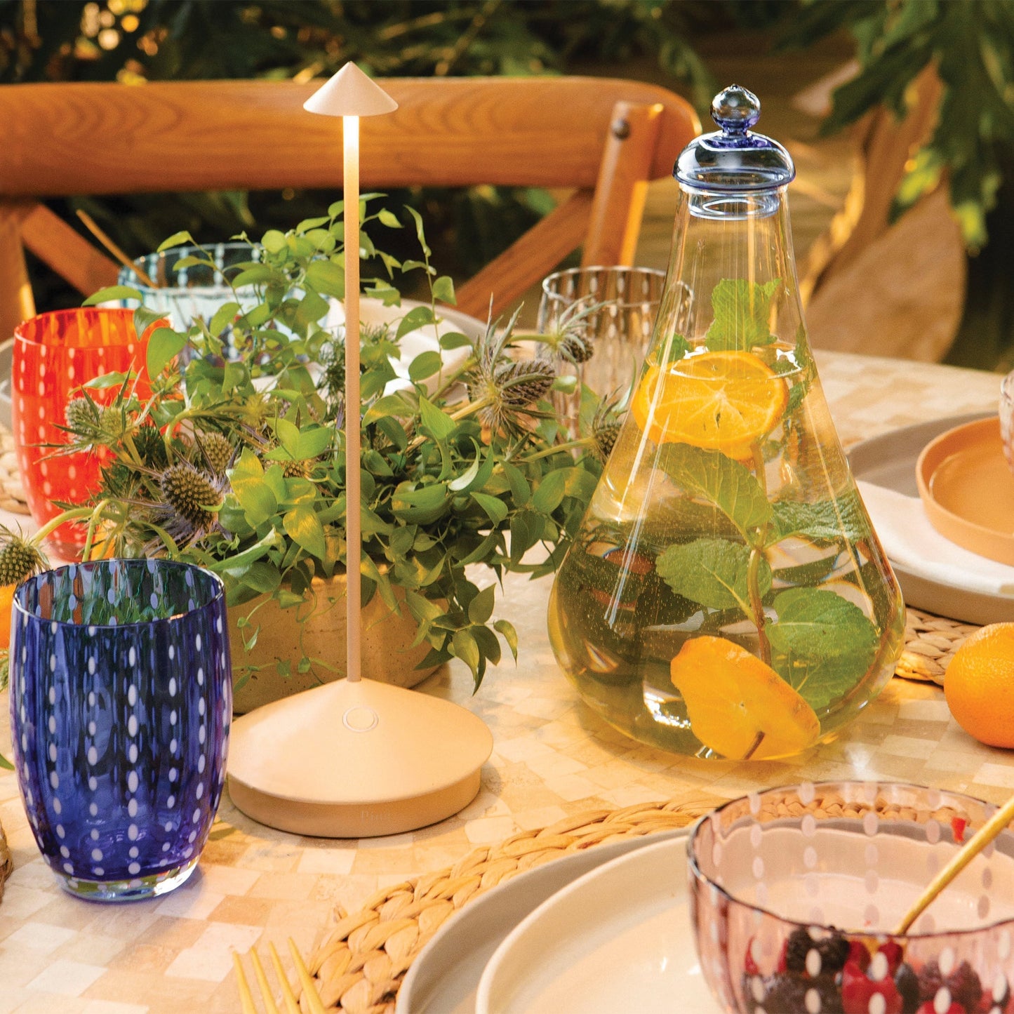 Portable Rechargeable Table Lamp - Touch-Dimmer, Battery Operated, Indoor/Outdoor Use 5