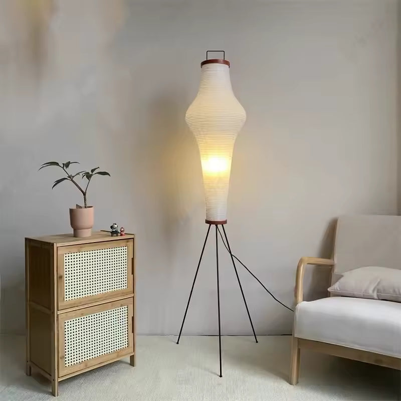 Elegant Japanese Mulberry Paper Floor Lamp