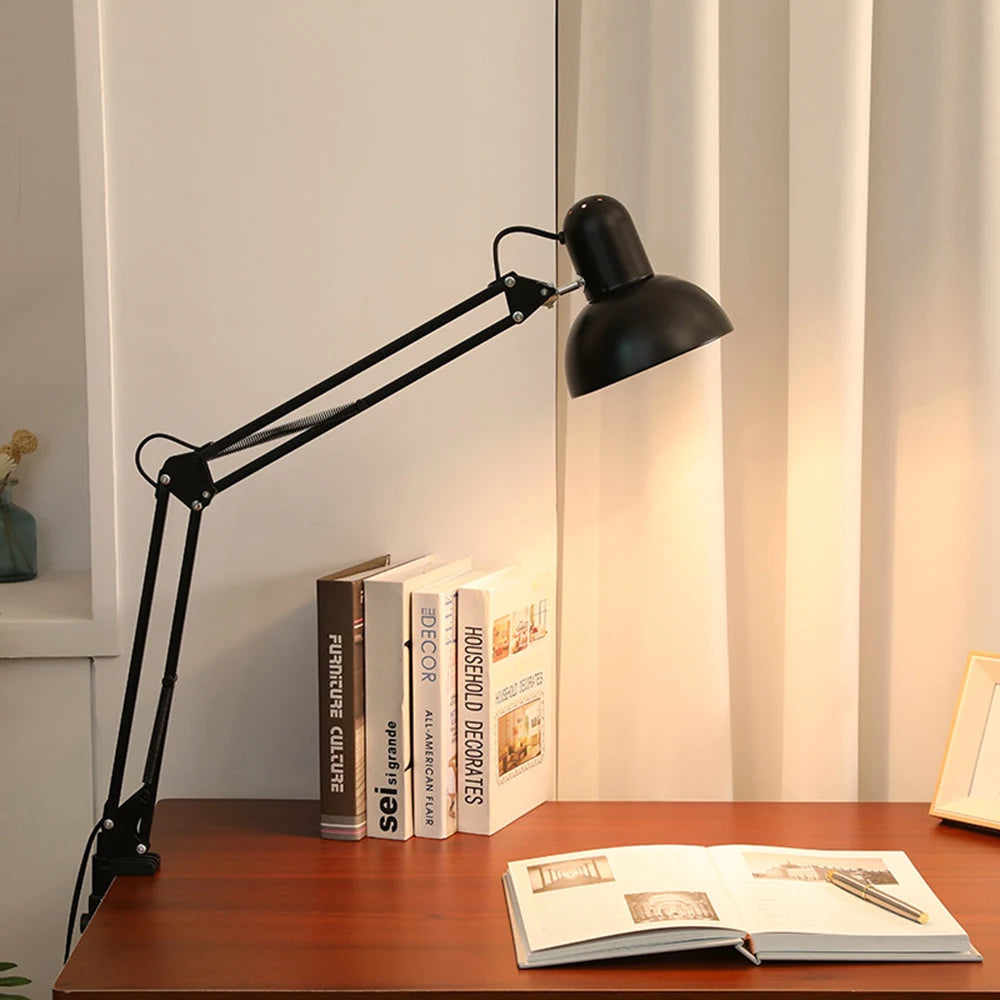 Adjustable Swing Arm Metal Desk Lamp