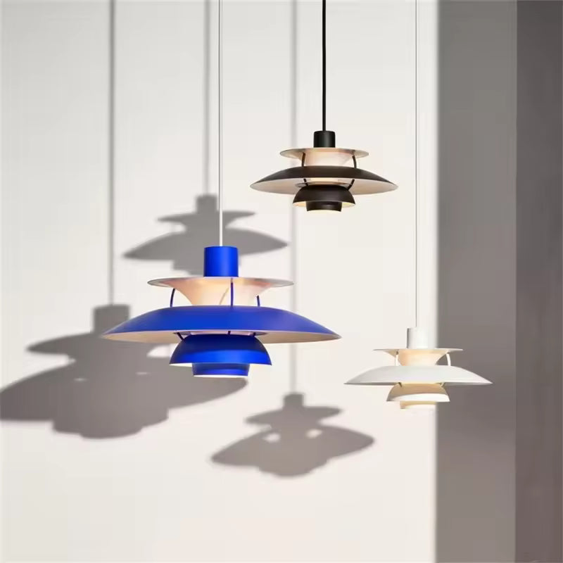 Modern Danish Pendant light Multilayer Metal Nordic Light