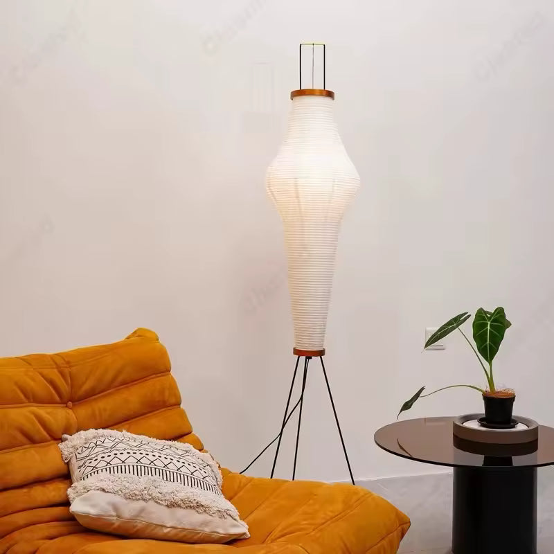 Elegant Japanese Mulberry Paper Floor Lamp
