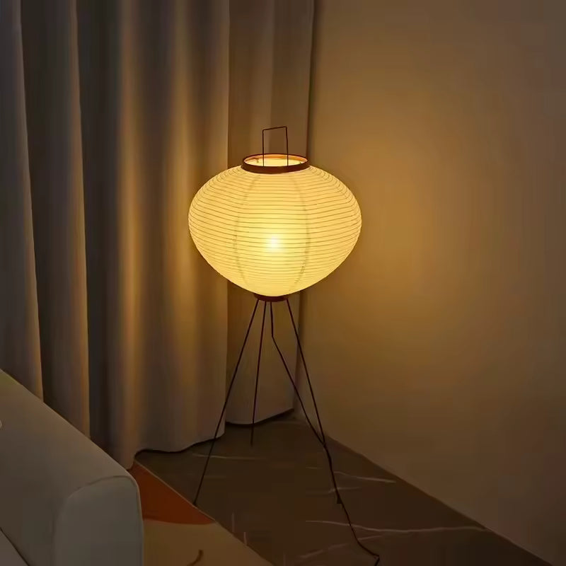 Elegant Japanese Mulberry Paper Floor Lamp
