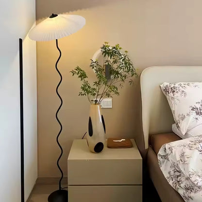 Floor Lamp with Unique Squiggle Design for Living Room