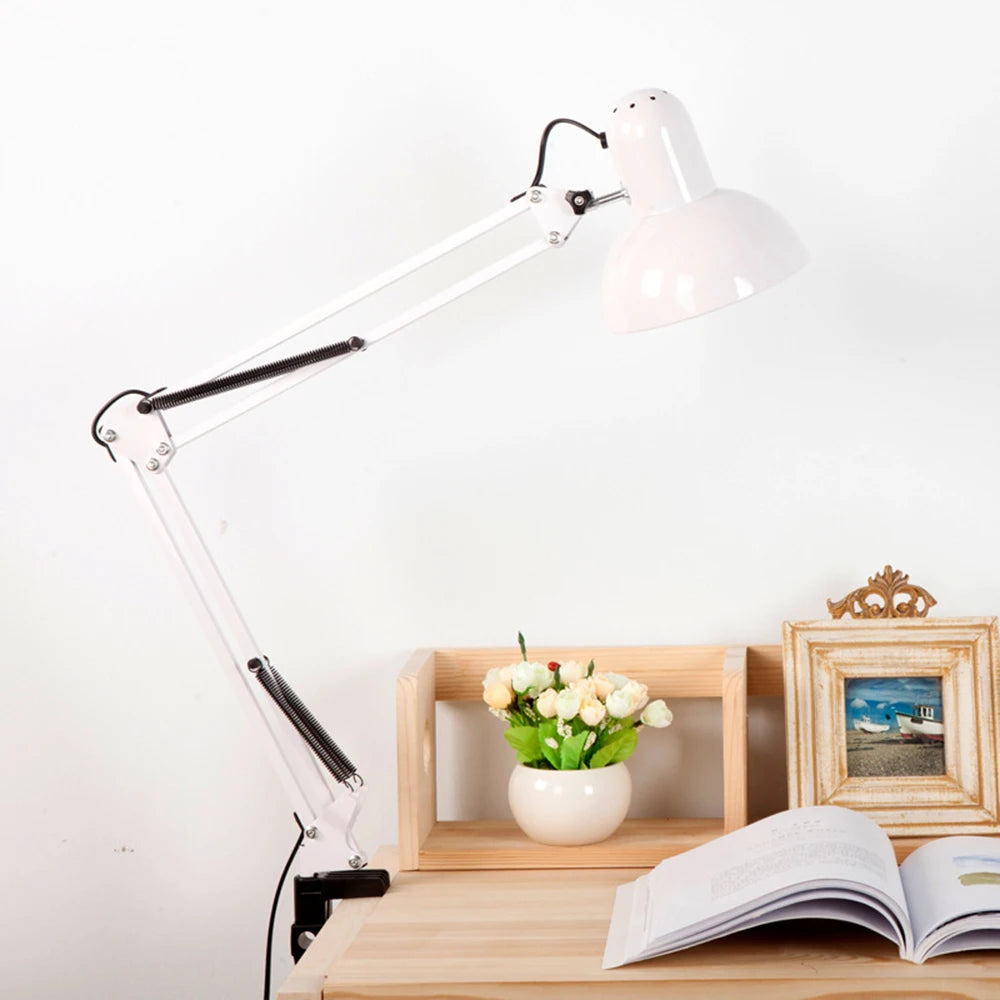 Adjustable Swing Arm Metal Desk Lamp