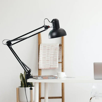 Adjustable Swing Arm Metal Desk Lamp