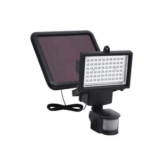 Solar Powered LED Spotlight with Motion Sensor for Outdoor Use
