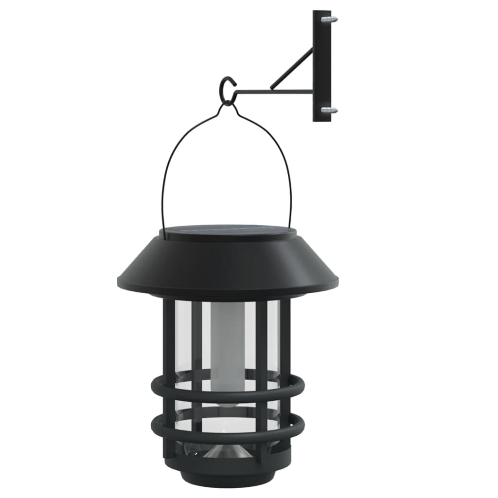 Solar Wall Lanterns Outdoor Flickering Flame