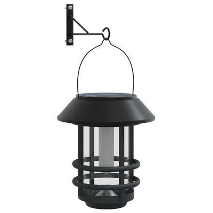 Solar Wall Lanterns Outdoor Flickering Flame