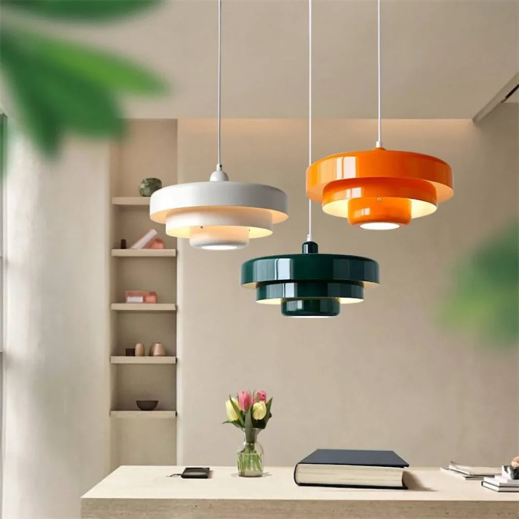 Triple Layer Disc Macaron Pendant Light - Stylish Kitchen Hanging Lights 2