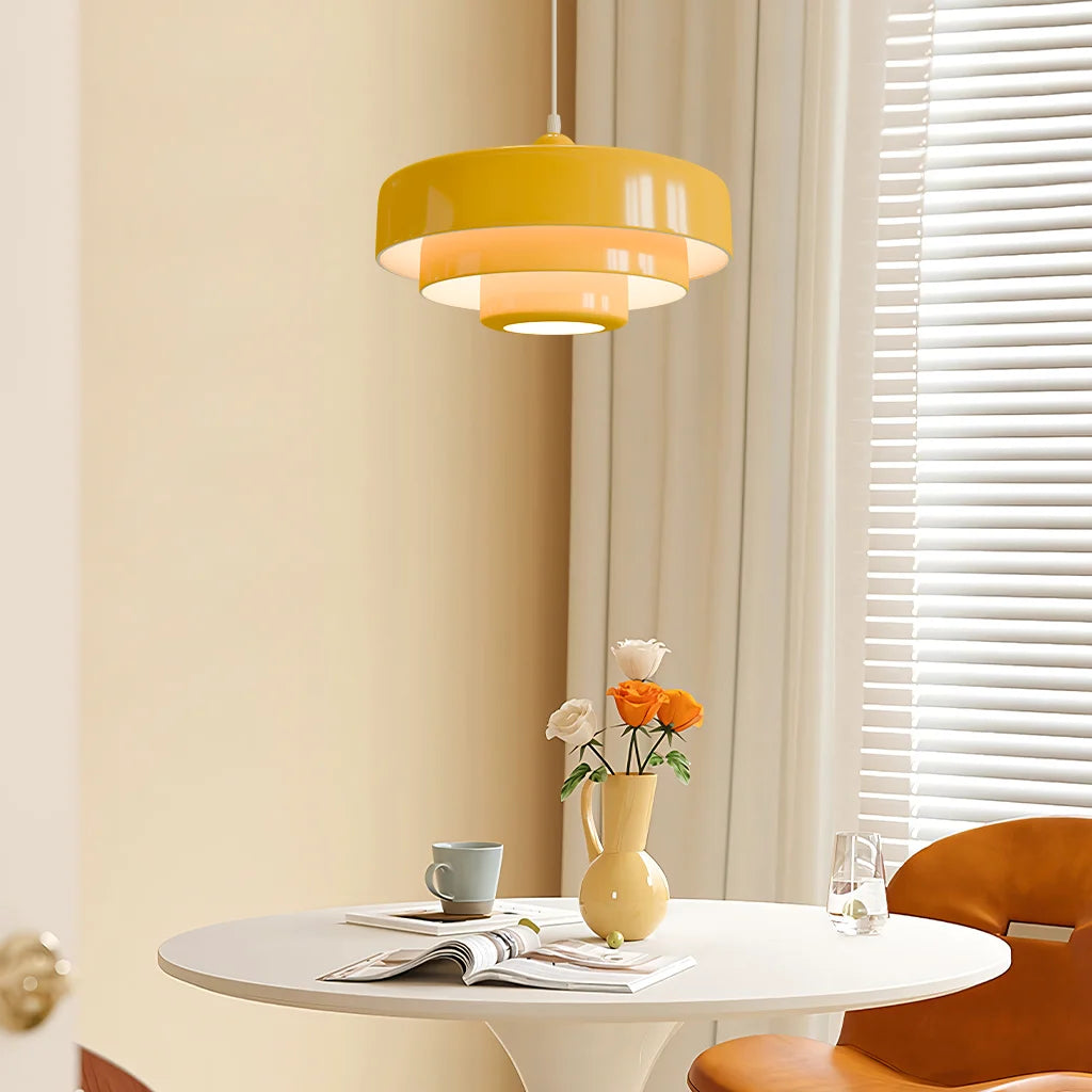 Triple Layer Disc Macaron Pendant Light - Stylish Kitchen Hanging Lights 3