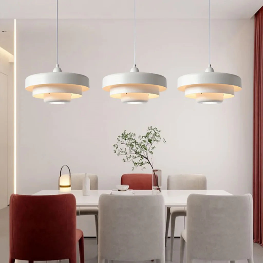 Triple Layer Disc Macaron Pendant Light - Stylish Kitchen Hanging Lights 8