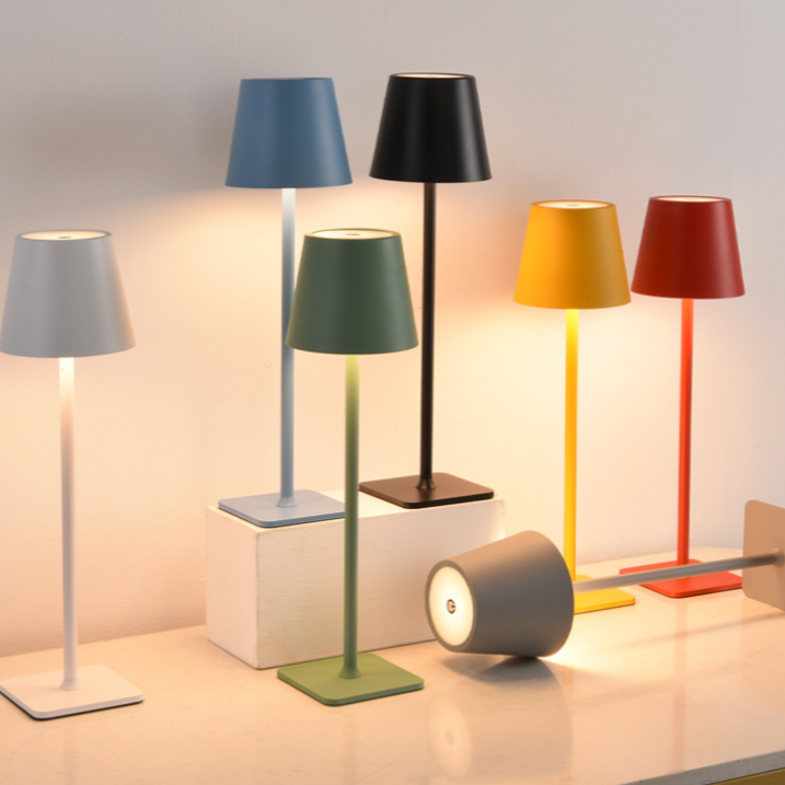 Portable Rechargeable LED Table Lamp - Touch-Dimming Cordless & Stylish Design