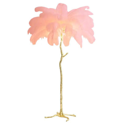 Modern Floor Lamp Nordic Ostrich Feather